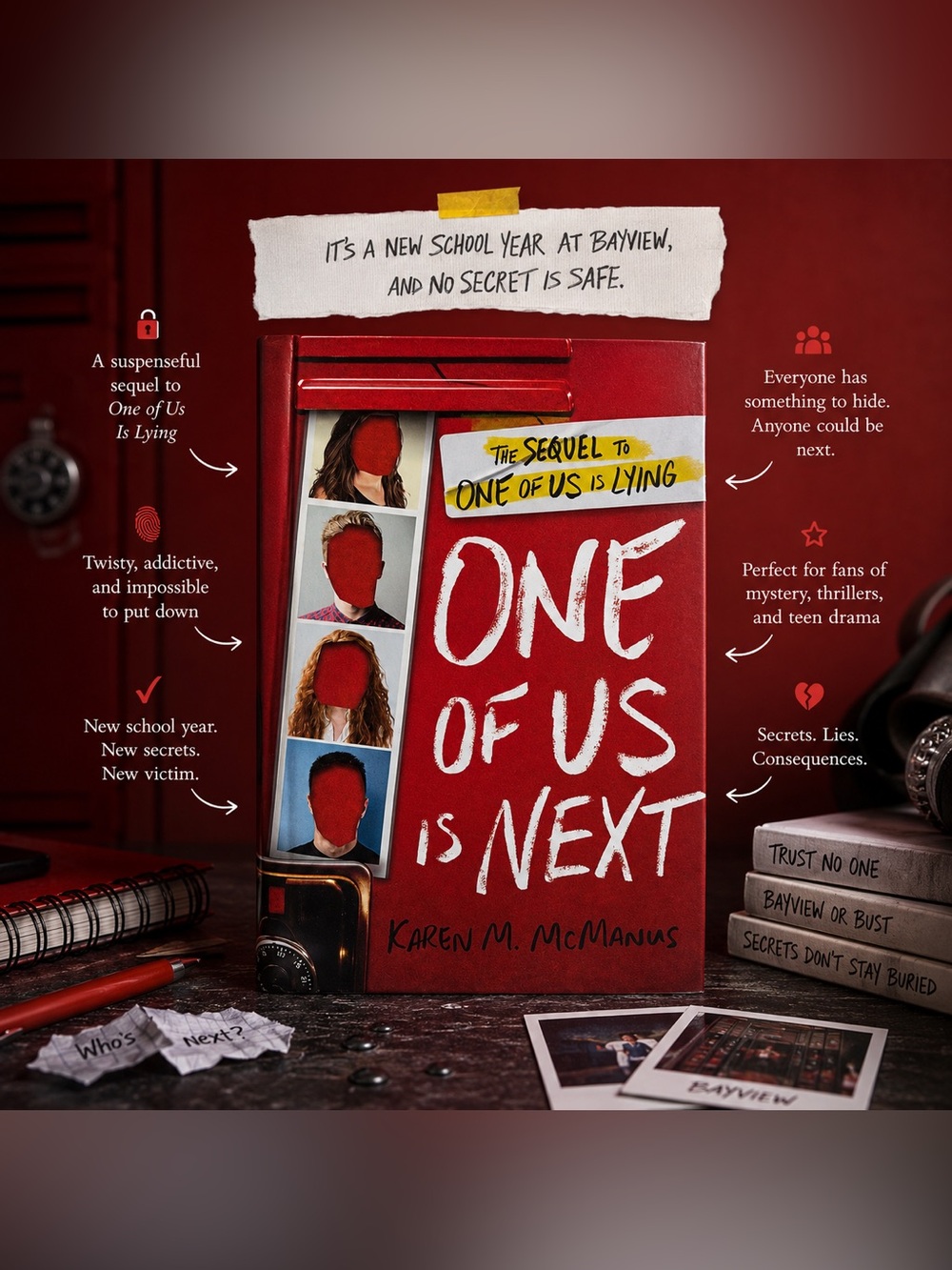 💗5 for $25💗 One of Us Is Next — Karen M. McManus Hardcover One of Us is Lying